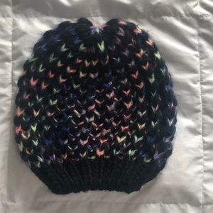 Black Hat with Pops of Color